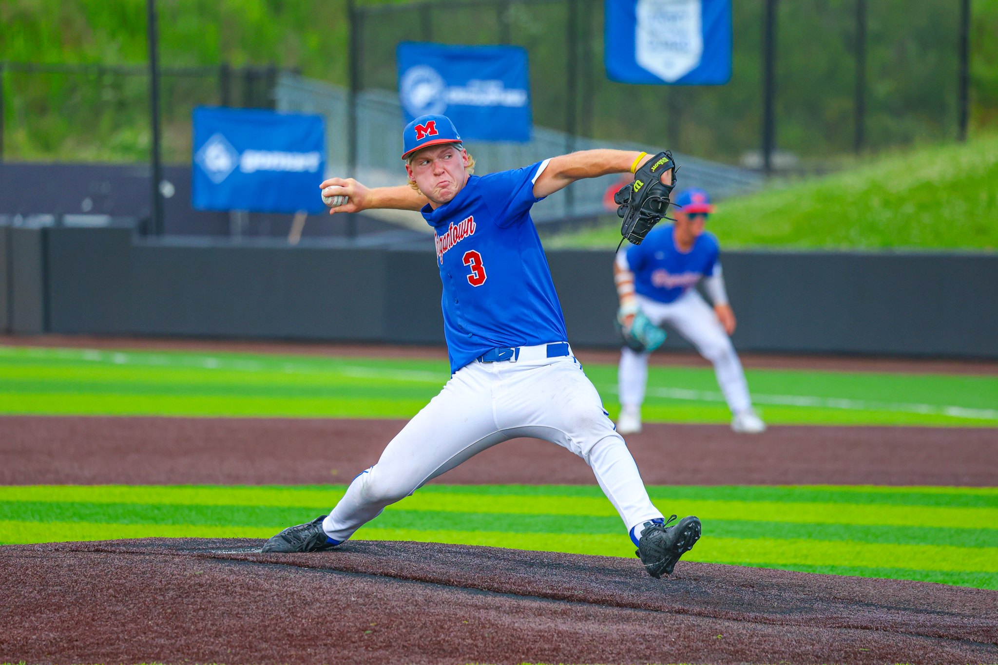 Boggs arm, Silvers bat lift No. 2 Morgantown to 2-0 shutout over No. 7 Cabell Midland in Quad A state quarterfinals; sets up rematch with Hurricane in semis